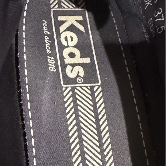 Keds blue and white striped canvas slip on Women’s size 7 - Picture 6 of 7